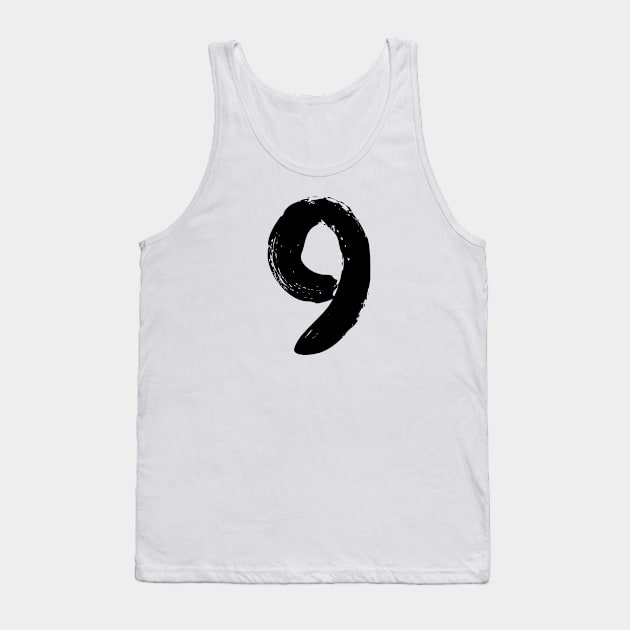 Number 9 Tank Top by Erena Samohai